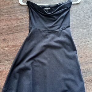 Express Strapless Black Dress